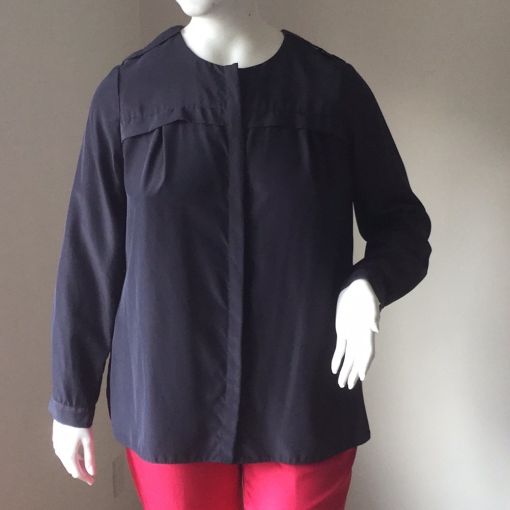 MBN Long Sleeve Dark Gray Button Down Shirts 2X